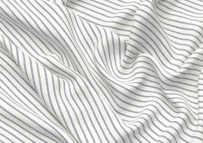 Laura Ashley Candy Stripe, French Navy - Roman Blind - Image 4